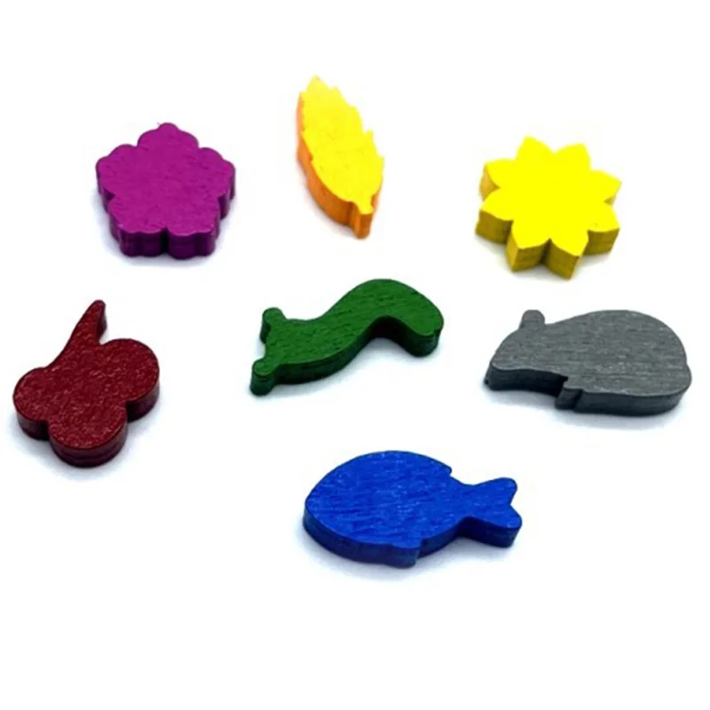Board Game Catan - 10 개/대 미니 나무 컬러 마크