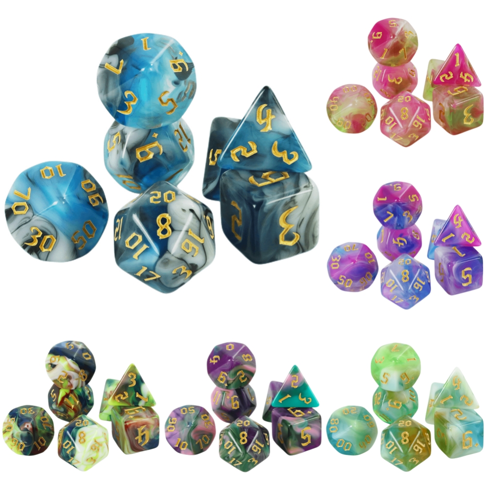 Board Game Live - DND 다이스 세트 7개입 D4-D20 다면체