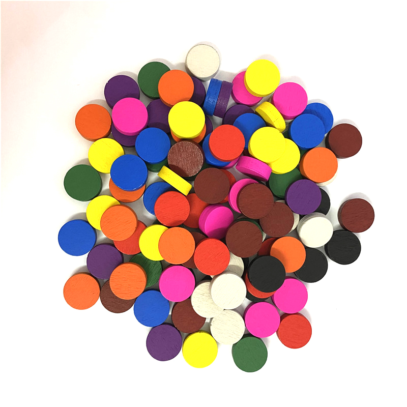 100개, 지름 15*5mm, 다채로운 색상의 나무 말 - Board Game Catan 리뷰 및 가격
